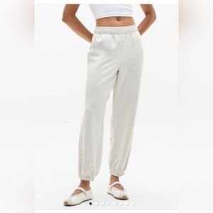 ATHLETA Womens Forever Fleece Sweatpants White High Rise Multi Sport Size XL NWT